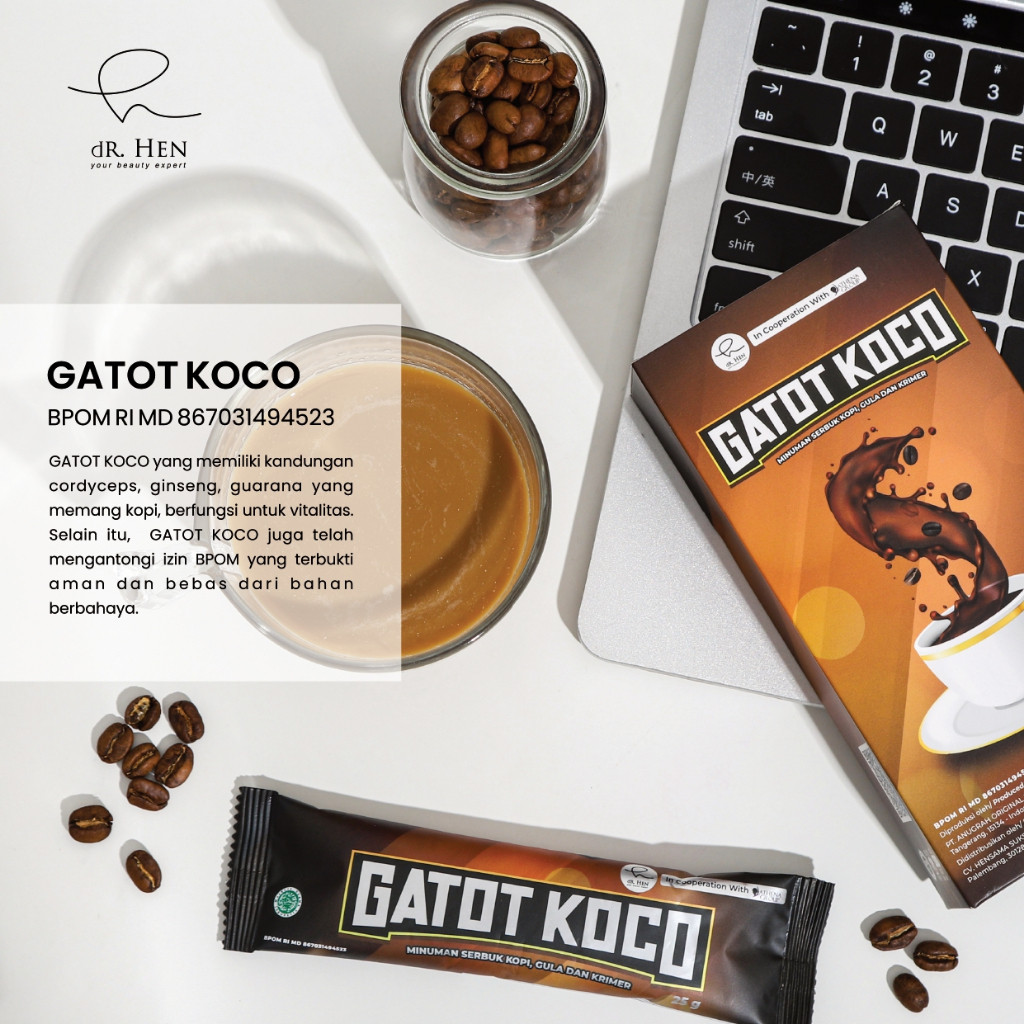 

PRODUK TERBARU KOPI GATOT KOCO - BPOM - EXP 2027 ( 1 BOX ISI 5 SACHET )