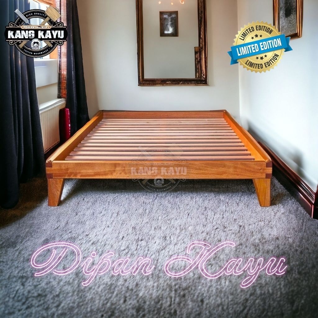 Kang Kayu Dipan Kasur 160x200 Queen Bed Dipan Kayu Alas Kasur Kayu Tatakan Kasur Type A2