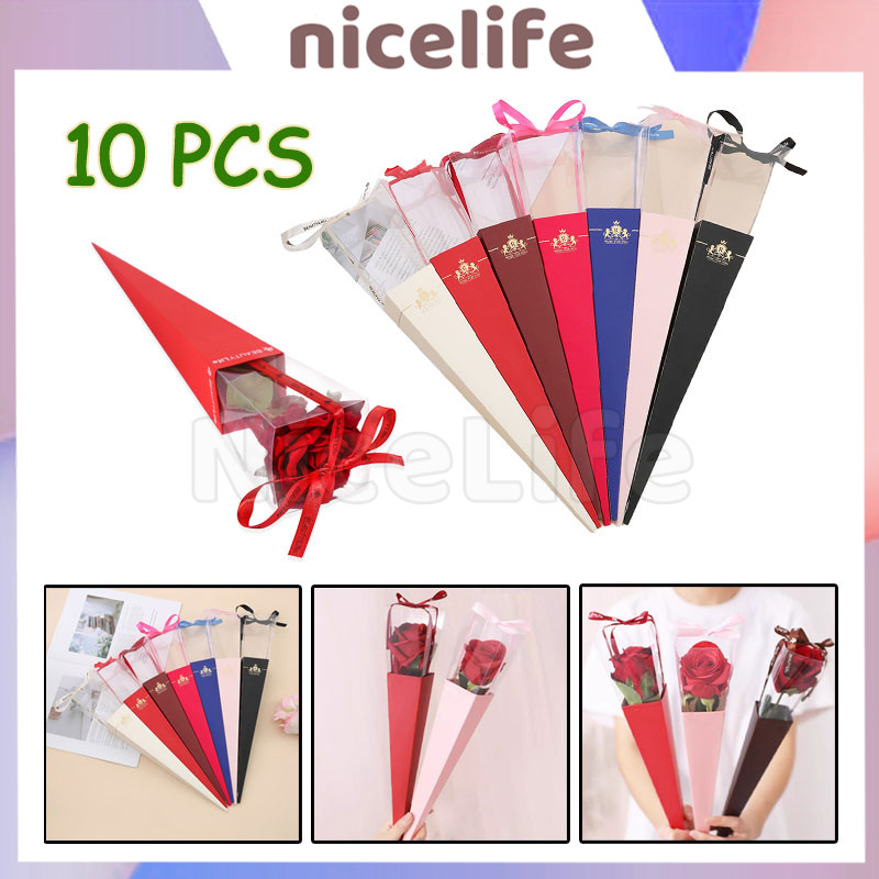 

Single Rose Box Wrapping Mawar 10PCS / Single Rose Box