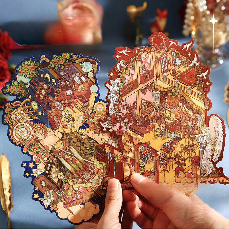 

4 Set Stiker 3D Pop-Up - 2 PVC Stiker + 1 Background Board Alat Tulis & Perlengkapan Kertas