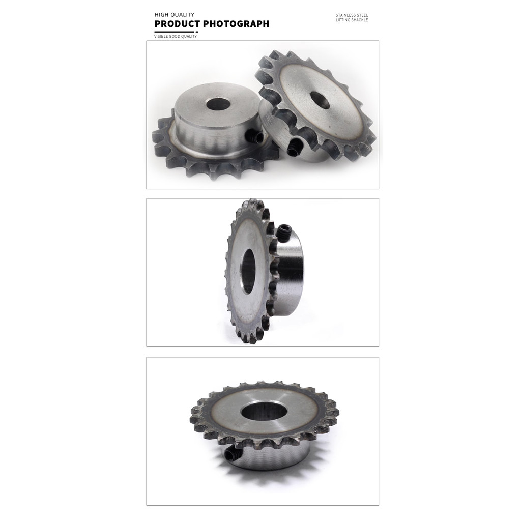 04c Sprocket 13Teeth Inner Hole 6/8/10/12mm 25H 45# Steel Sprocket 04c Table Wheel Finished Hole Spr