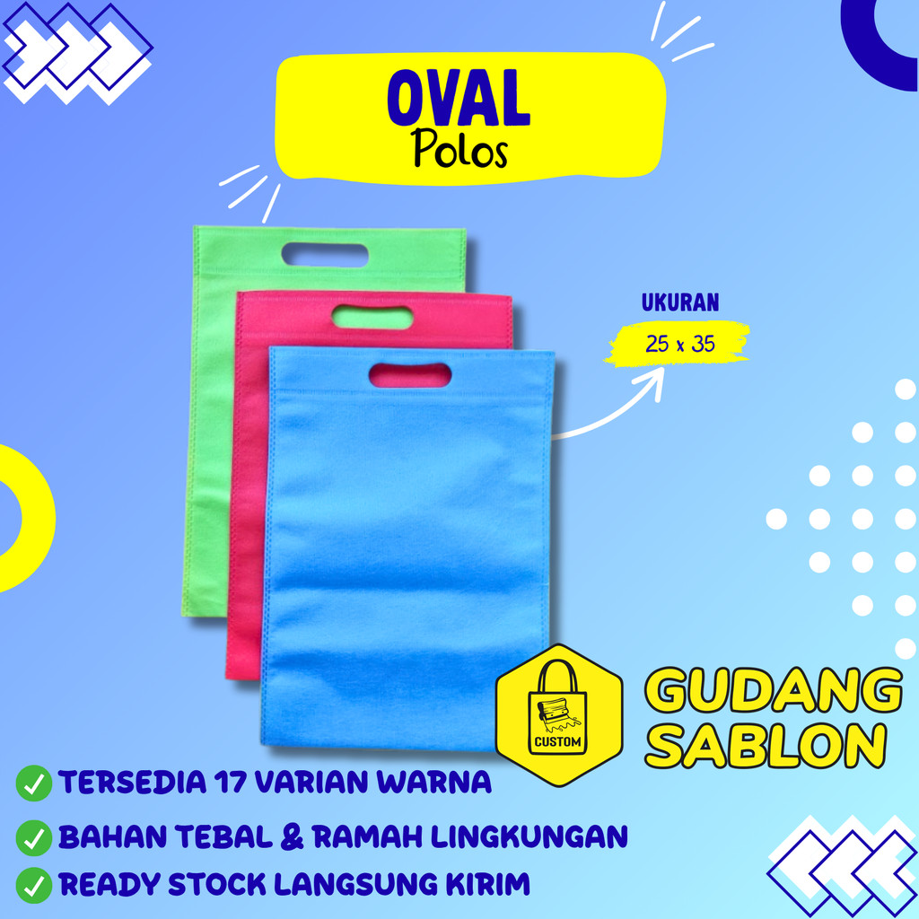 

OVAL 25x35 cm spunbond goodie bag