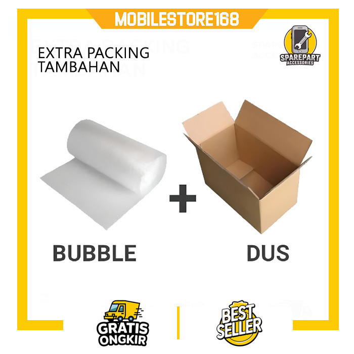 

EXTRA TAMBAHAN KOTAK BUBBLE WRAP BIAR PACKINGAN LEBIH AMAN