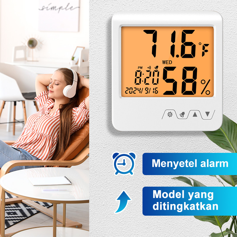 Hygrometer Thermometer Humidity Meter Alat Ukur Lembab Ruangan Kelembapan Suhu  Cocok Untuk Bayi