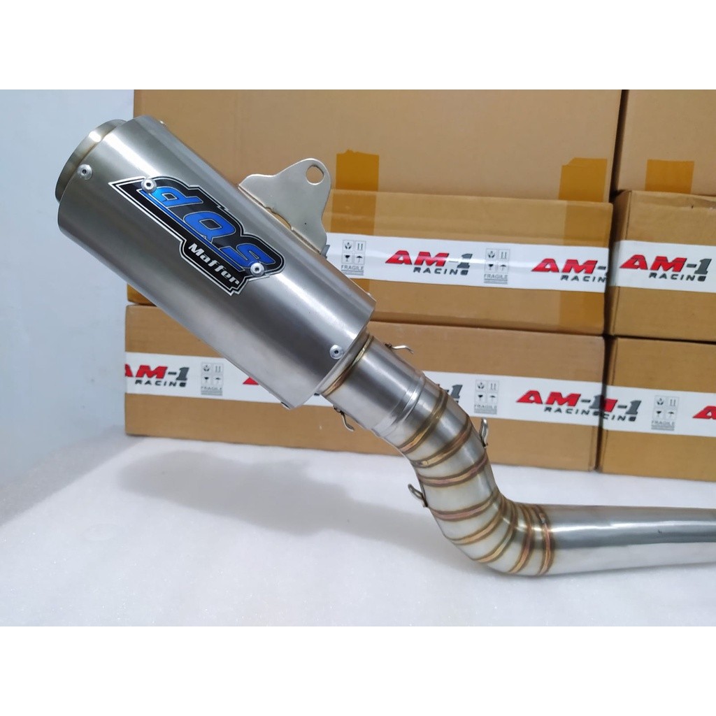 Knalpot Dos Mufler FFA Pnp Jupiter Mx 135 150 King Satria Full System Leher Cobra Kobra Racing