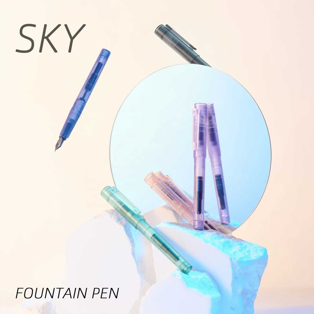 

Promo Kaco Sky Pena Fountain Pen Ef Nib Black Ink With Cartridge K1020 Quality