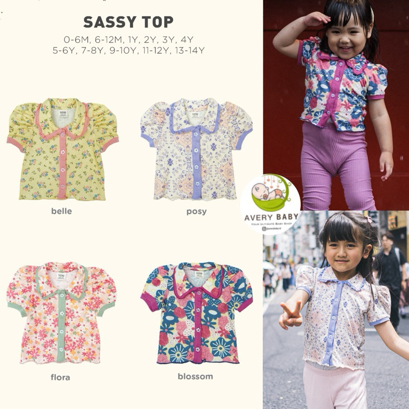 BOHOPANNA SASSY TOP / GIRLS TOP/ ATASAN ANAK