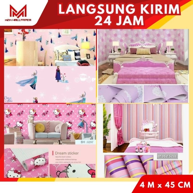 M2M WALLPAPER Wallpaper Dinding Karakter Anak Cewek Wallpaper Dinding Kamar Anak Wallpaper Dinding H