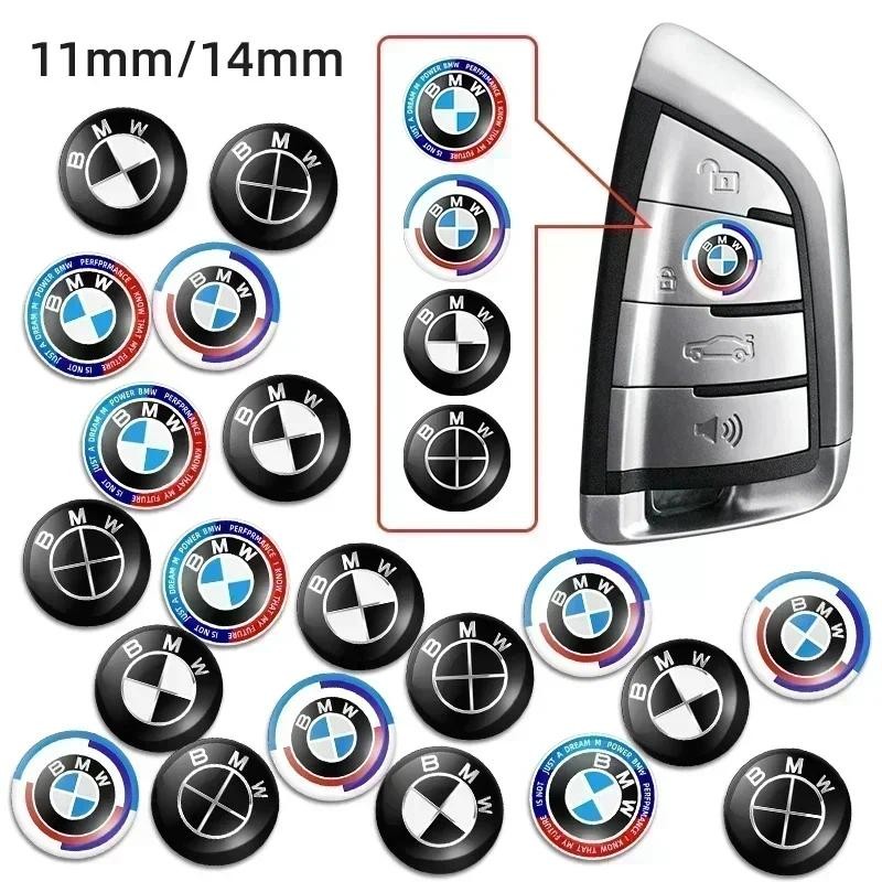 11/14mm Aluminum Car Remote Key Sticker Emblem Accessories For BMW 50th Kith F30 F10 E90 E34 E53 E61