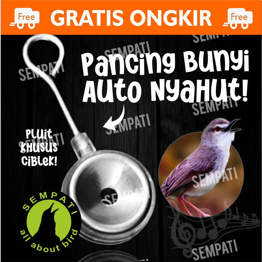 SEMPATI
 PLUIT CIBLEK PELUIT MAINAN PANGGILAN BURUNG KICAU BERKICAU