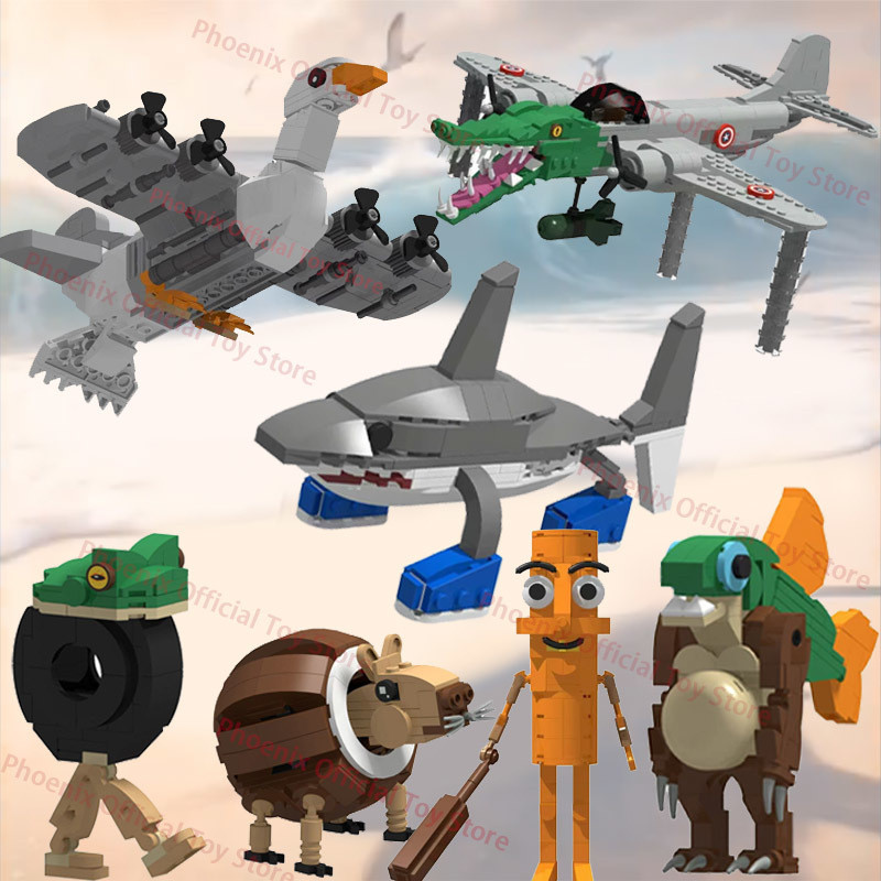 

NEW Ltalian Brainrot Building Blocks Tung Sahur Tralalero Tralala Bombardiro Crocodilo Bricks Figure Decor Model Toy Kids Gift