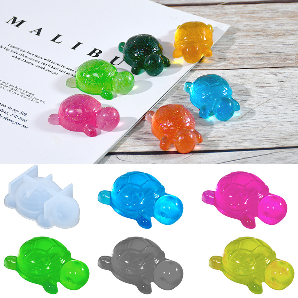 

Cute Little Sea Turtle Plate Resin Mold Silicone Epoxy Resin Casting Mould Animal Plaster Making Mold Mini Tabletop Ornament