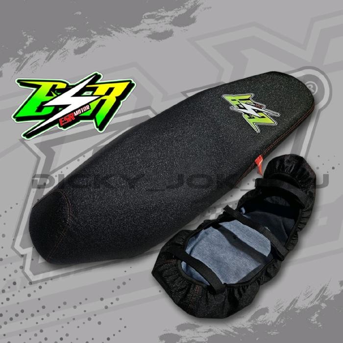 Sale Cover Jok Motor Amplas Kasar (PAKAI KARET) Anti Ribet Variasi Logo Mika Motor VARIO, BEAT, SCOO
