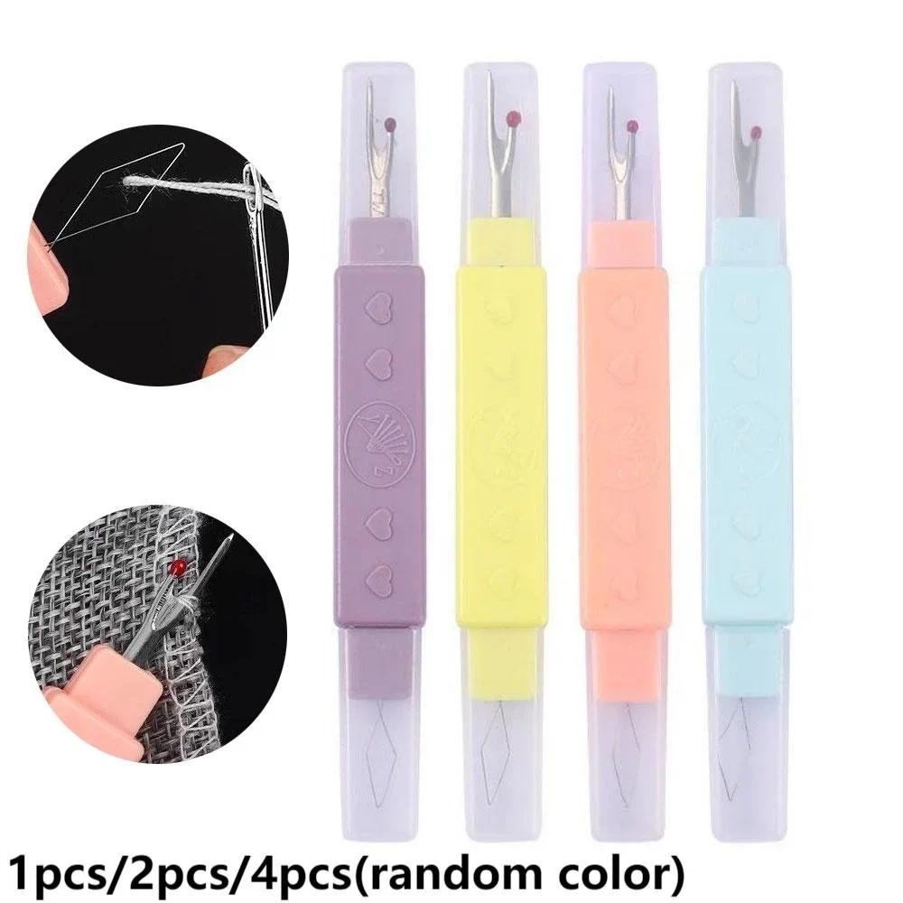 

2 in 1 Needle Threader Seam Ripper Threading Seam Remover Seam Ripper Tool, Needle Threader Tool for Sewing Knitting Quilting