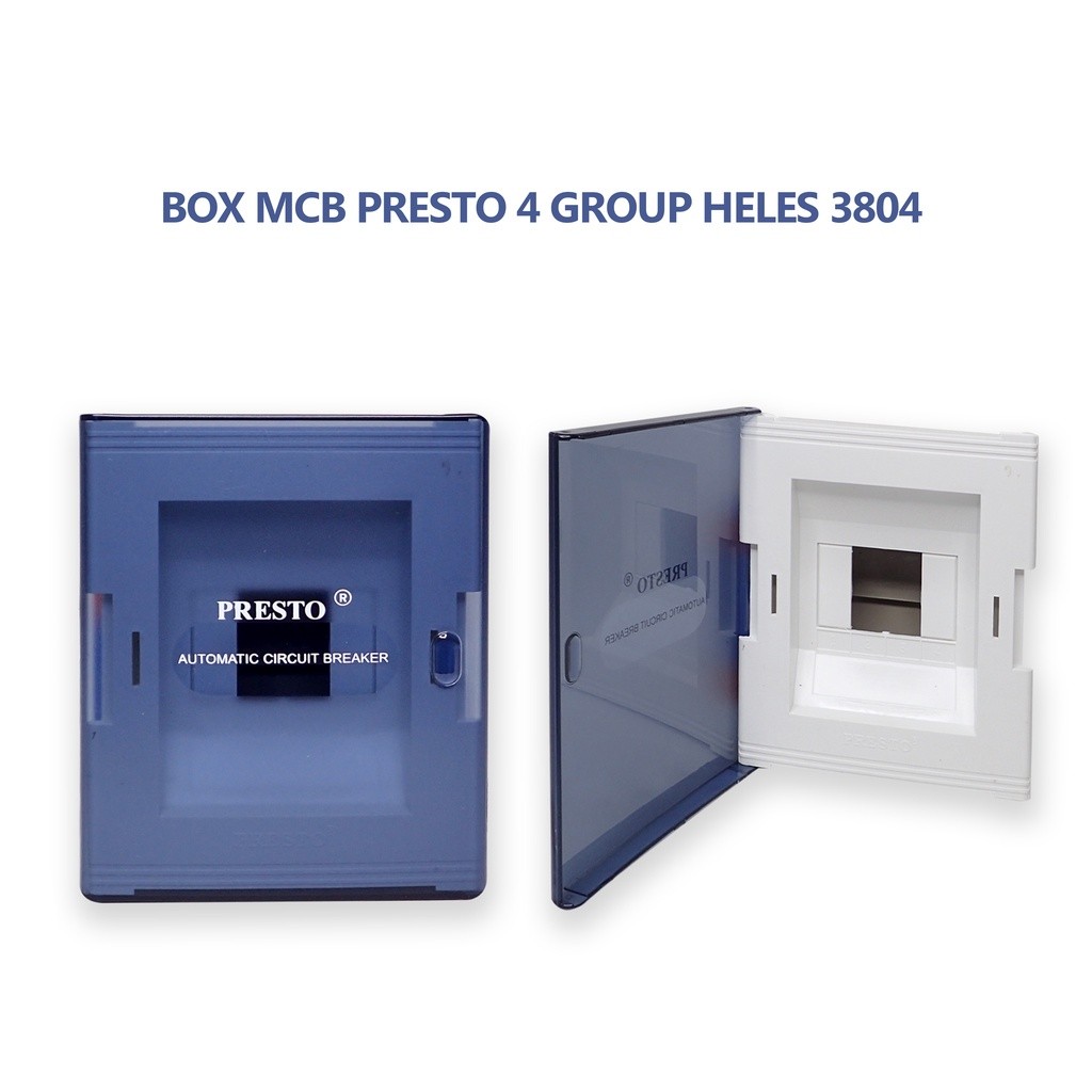 BOX MCB PRESTO FUSE BOX 4 GROUP HELES F 3804 4 GRUP KOTAK MCB KONTAK UTAMA