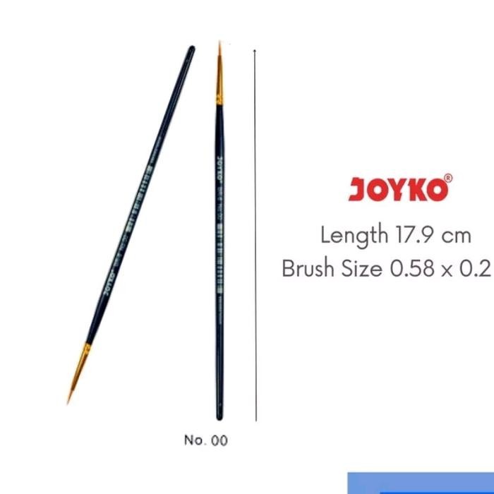 

Kuas Joyko No. 00 ukuran sangat kecil cocok melukis / menghias cake