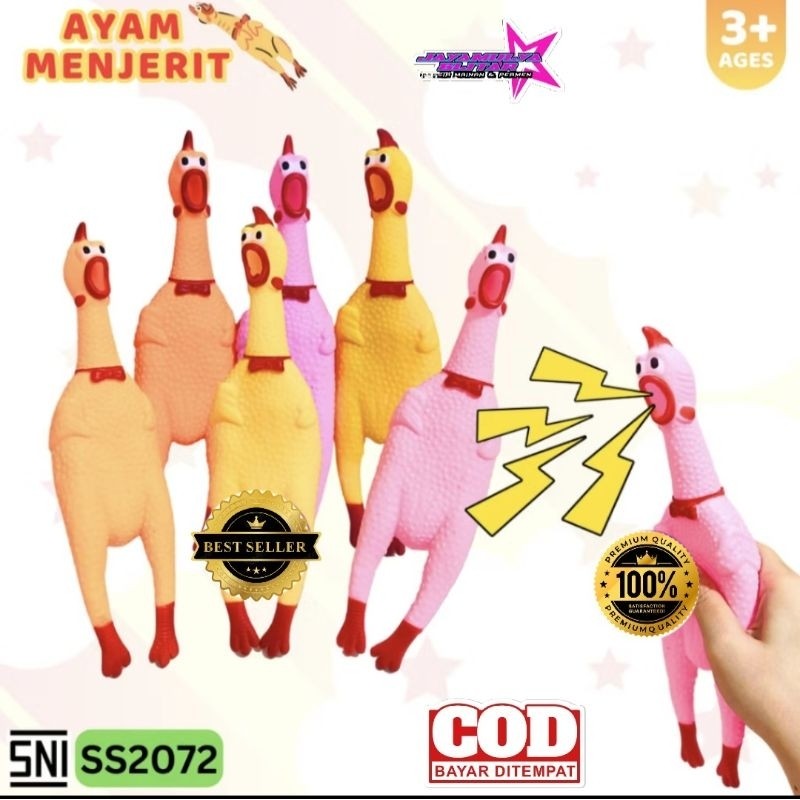 (DISKON BULAN INI) [Ready] Mainan Encit Ayam Besar Ayam Berkokok - Promo