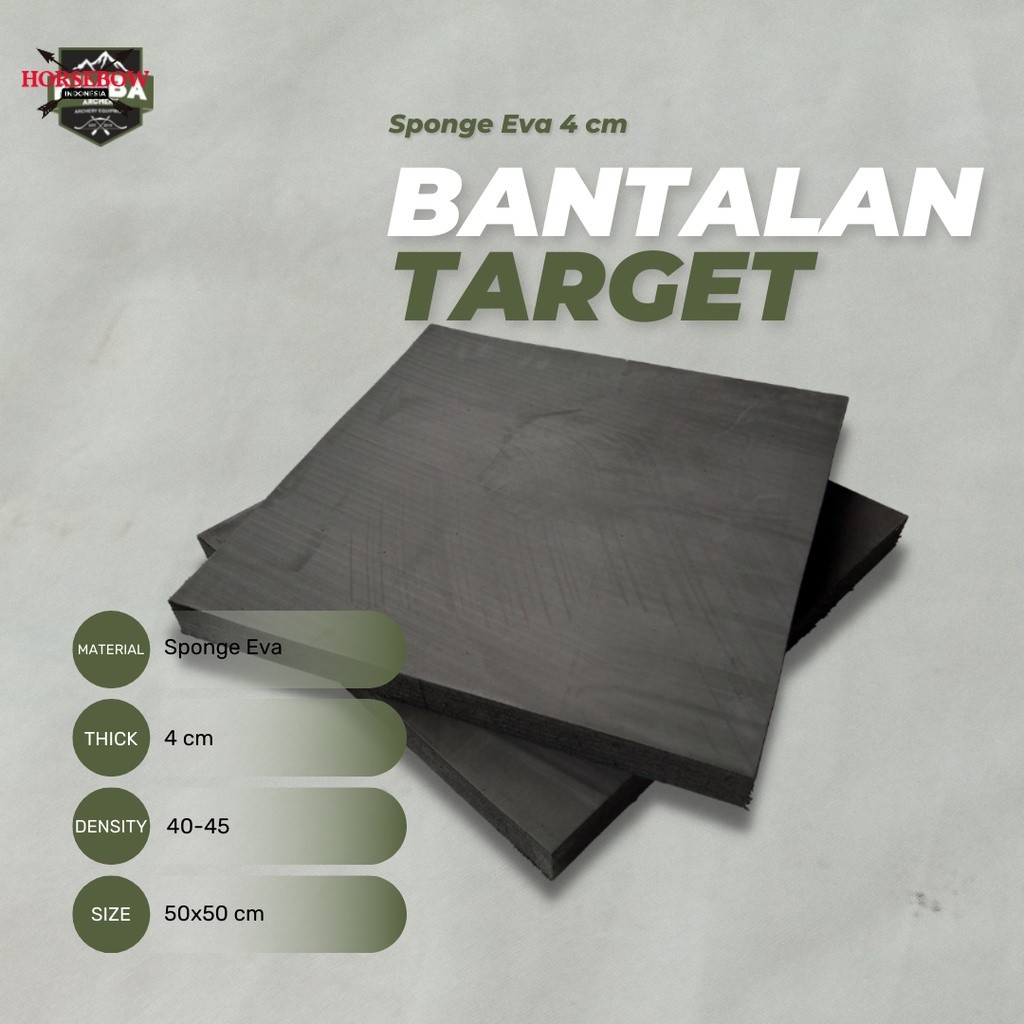 Spons Target 4 cm / Sponge Eva / Busa Ati / Eva Foam / Spon Ati / Busa Eva / Archery