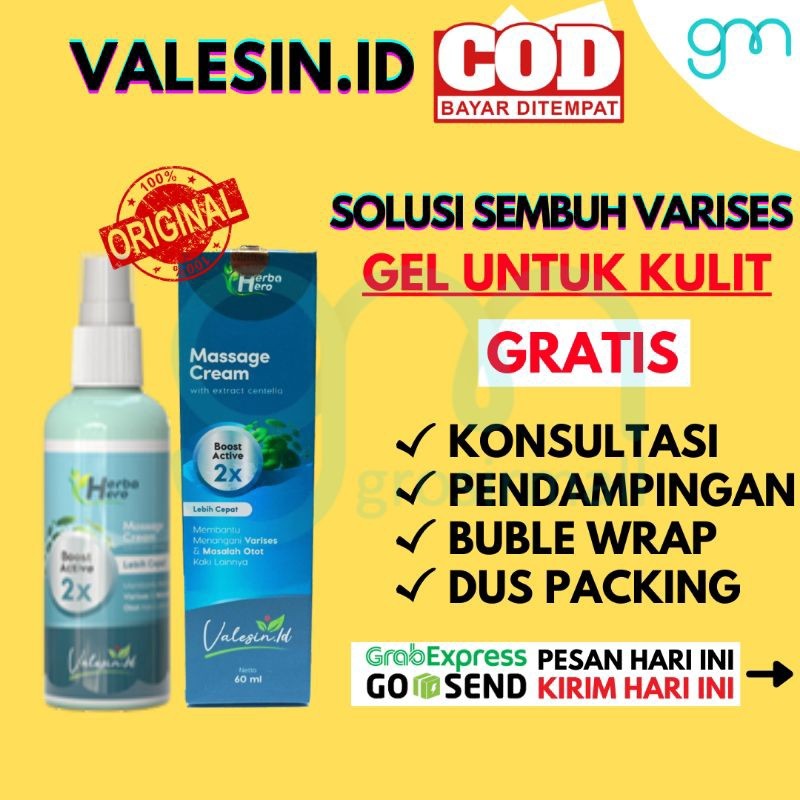 ( Terlaris) Valesin Obat Varises Original Cream Untuk Kulit krim penghilang Parises
