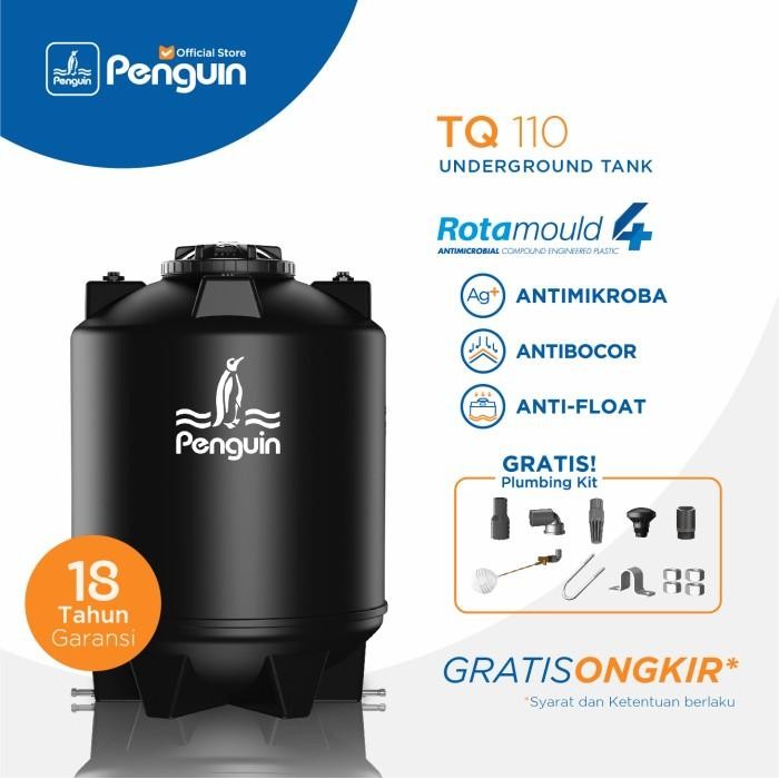 Tangki Air Plastik Hitam Penguin 1000 Liter