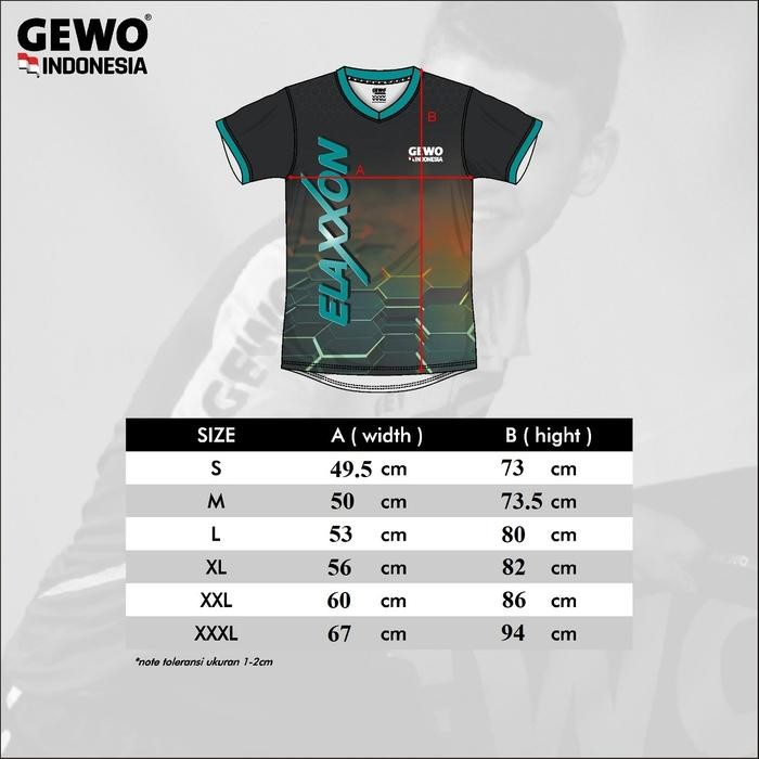 GEWO Shirt Elaxxon Edition Jersey- Baju Pingpong Tenis Meja Table Tennis Shirts Kaos Gewo Indonesia 