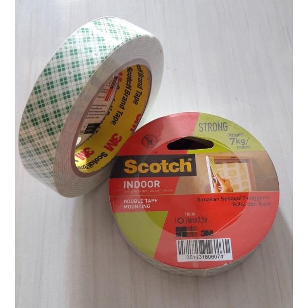 

Double tape mounting Scotch 24mm x 3m dobeltape 3M dobel tip Kuat 7KG CARMUDIE