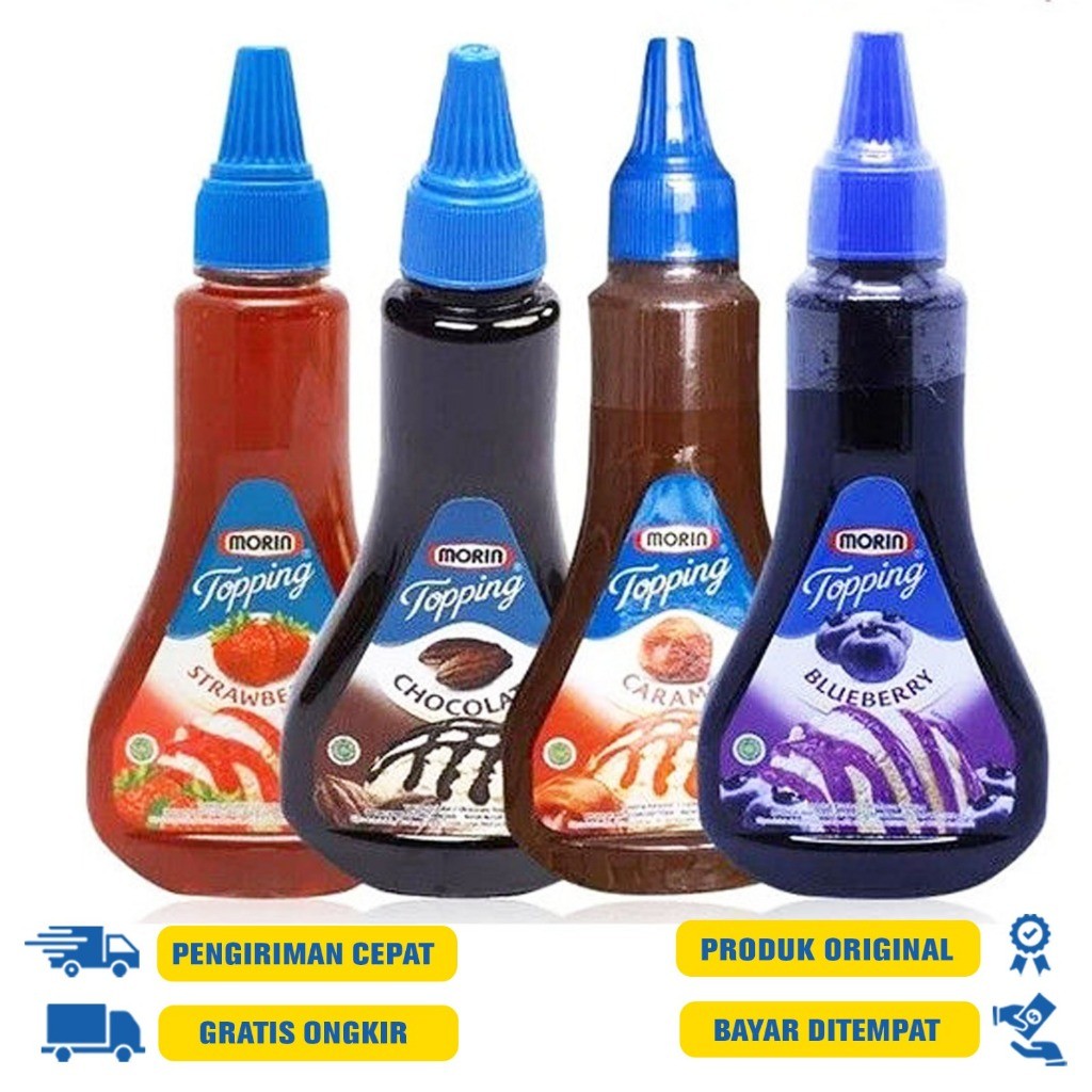 

Morin Selai Toping Aneka Rasa 310 G.R - Strawberry | Chocolatte | Blueberry | Caramel