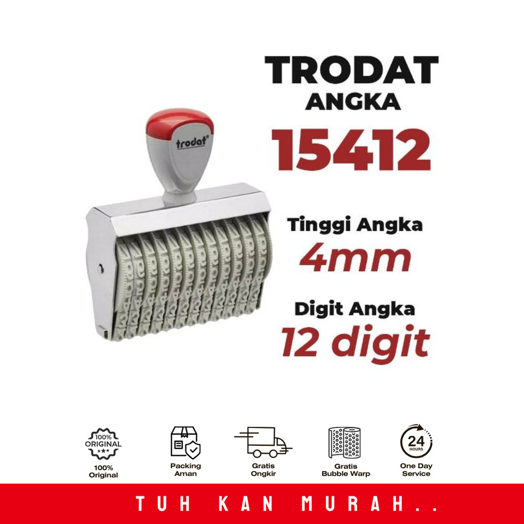 

TRODAT STEMPEL 12 DIGIT 15412 4MM