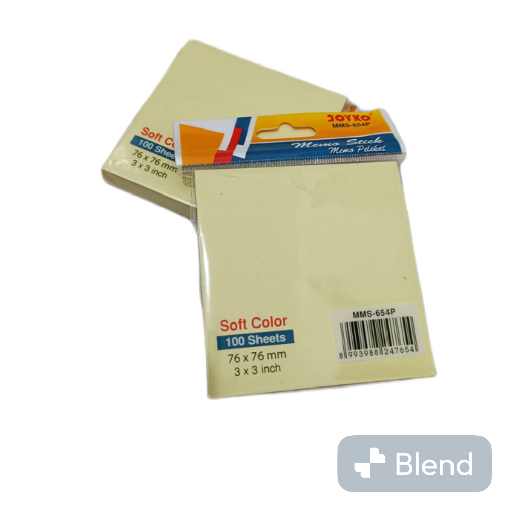 

Joyko Sticky Notes Warna Kuning 654P Isi 100 Sheet - Notes Tempel Kertas Memo