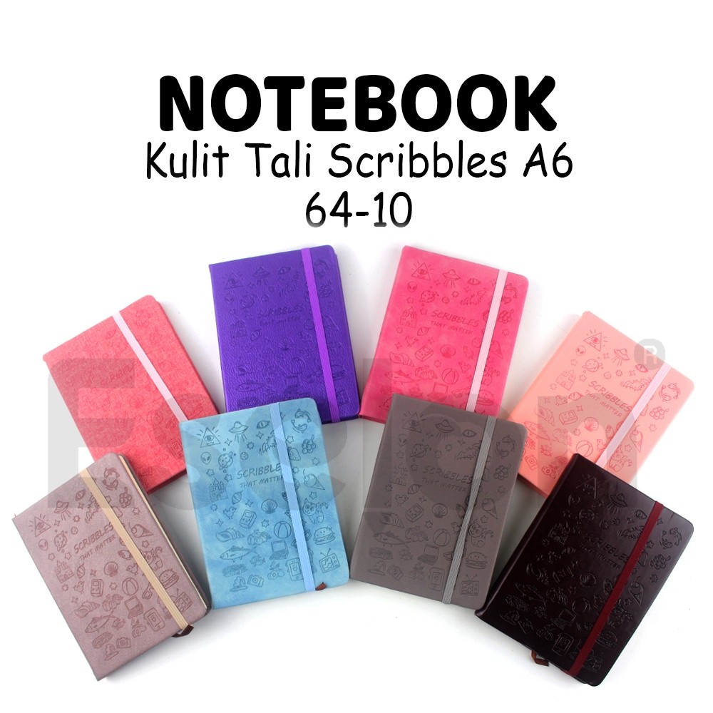 

♚Agenda Tali A6 SCRIBBLE 64-10/ Note Book Tali A6 Cover Kulit 107 LBR♚