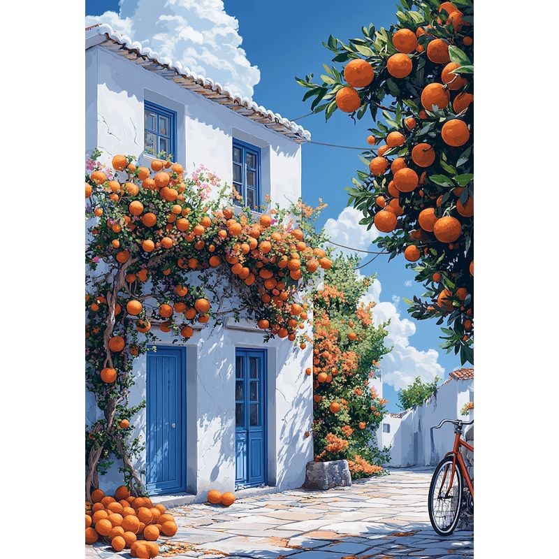 

GATYZTORY Acrylic Painting By Numbers Paint Kit Coloring By Numbers On Canvas Villa Landscape Wall Art For Handiwork Gift For Ad