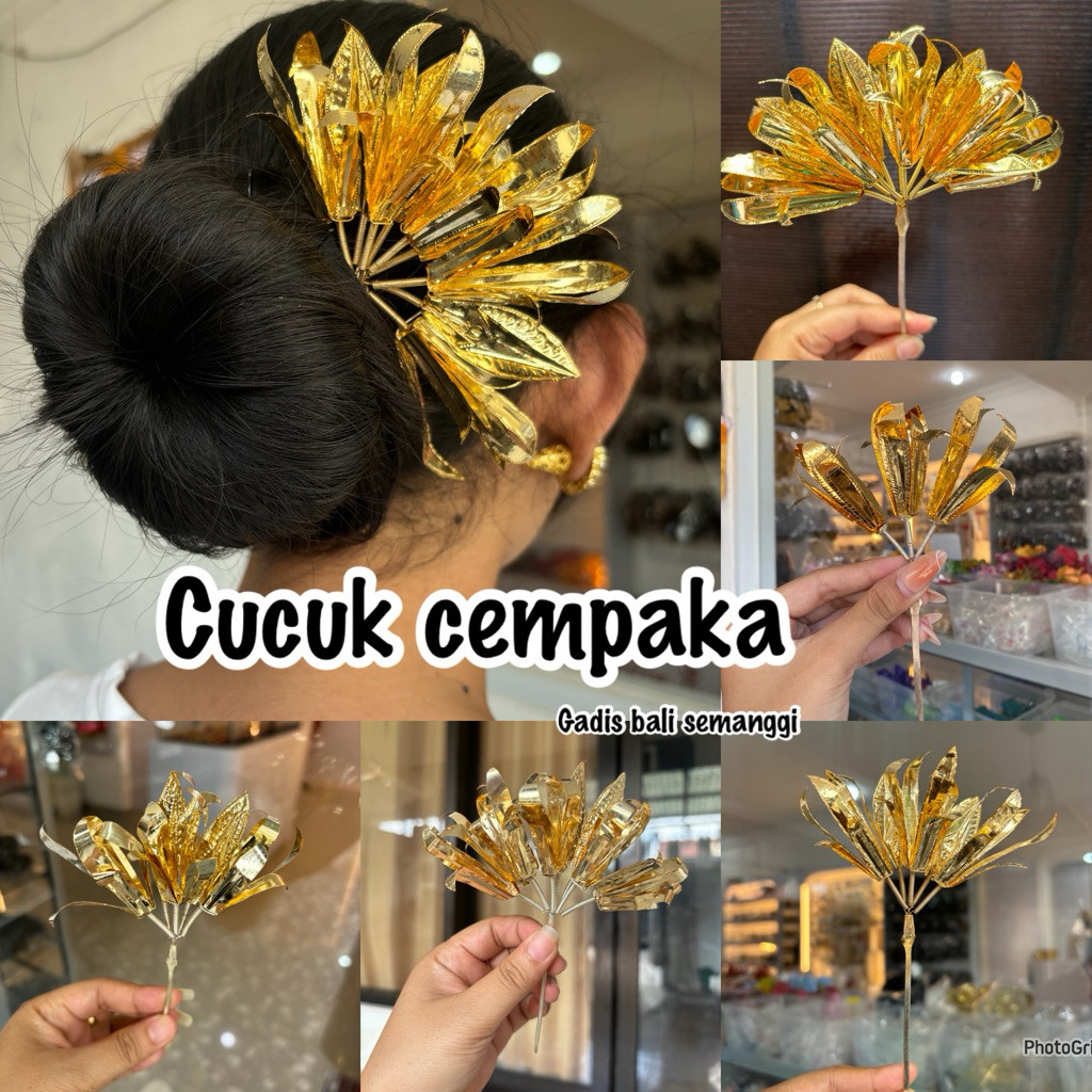 cucuk cempaka aneka model/ cucuk emas/ bunga sanggul/ semanggi emas