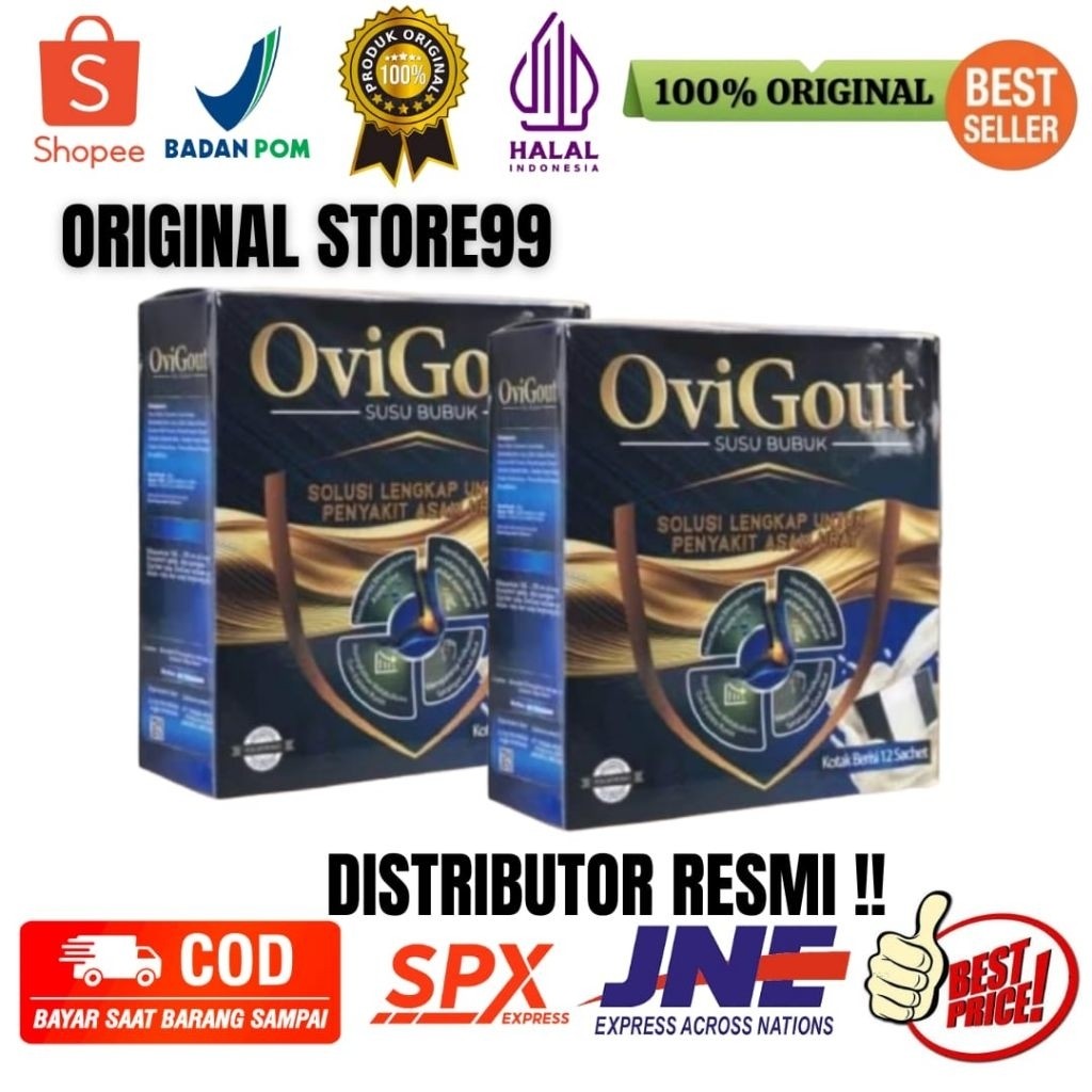 

OVIGOUT Milk Susu Herbal Asli Original Obat Atasi Asam Urat Nyeri Sendi Kolestrol