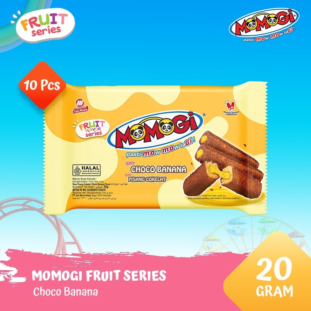 

MOMOGI FRUIT SERIES 20GR - CHOCO BANANA [ 1 Pack @ 10 Pcs]
