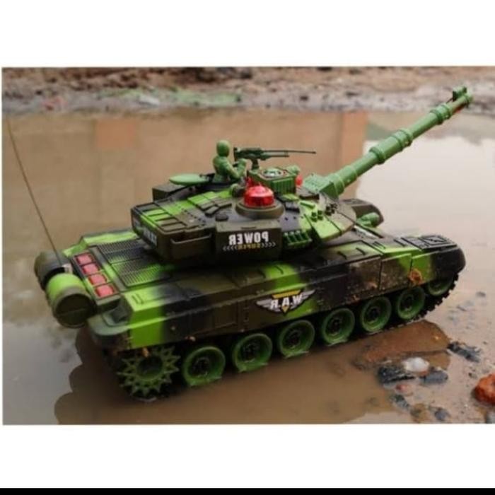 Rumi Project RC War Tank Leopard Remote Control - Mainan Tank Rc