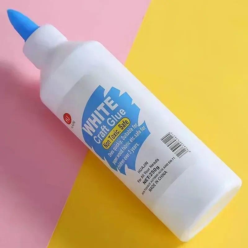 

250ml White Glue School Office Supply High-Capacity Fast Dry Liquid Adhesive Student Handwork Paper Crafts Tool Safety Non-Toxic