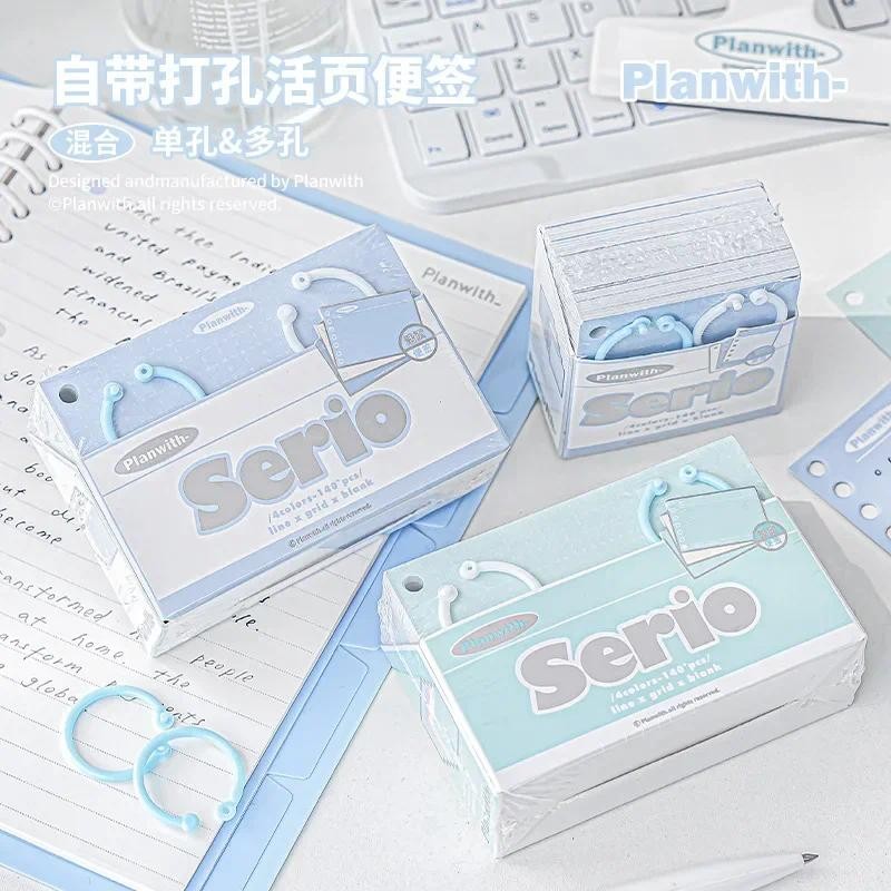 

Creative Stationery Ring Button Schedule Planner, Multi-functional Portable Memo, Loose-leaf Note Pad, Binder Notebook Agenda