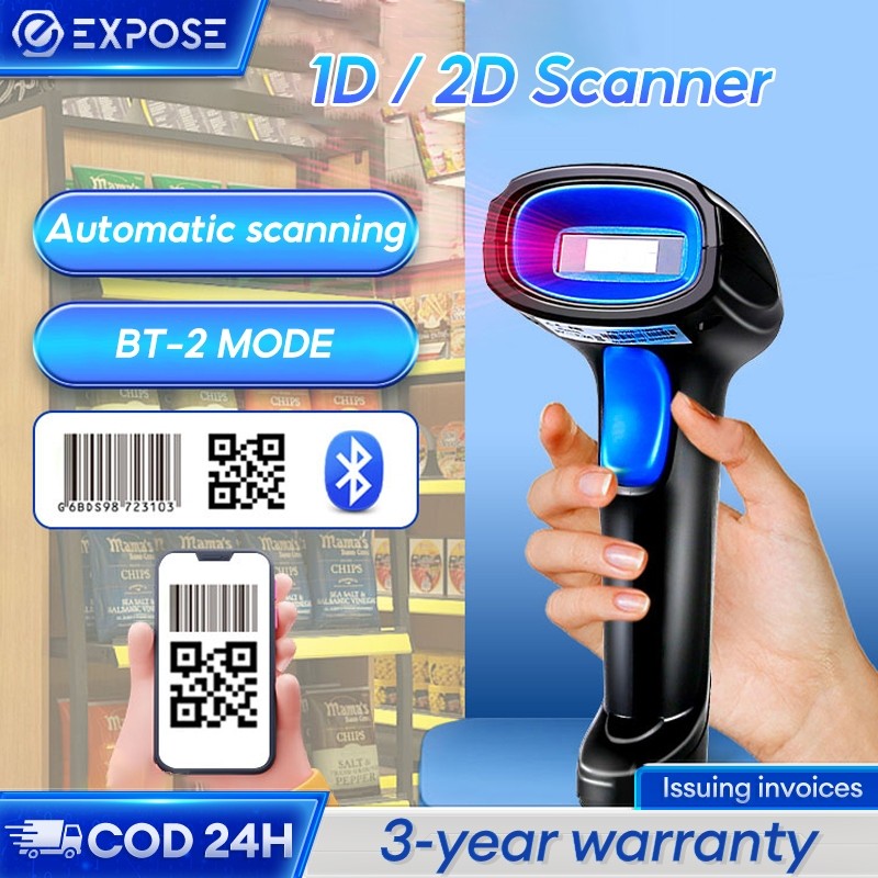 Scanner Barcode 1D AutoScan Support Scanner Wireless Bluetooth Cocok Untuk Keperluan Scan Barcode
