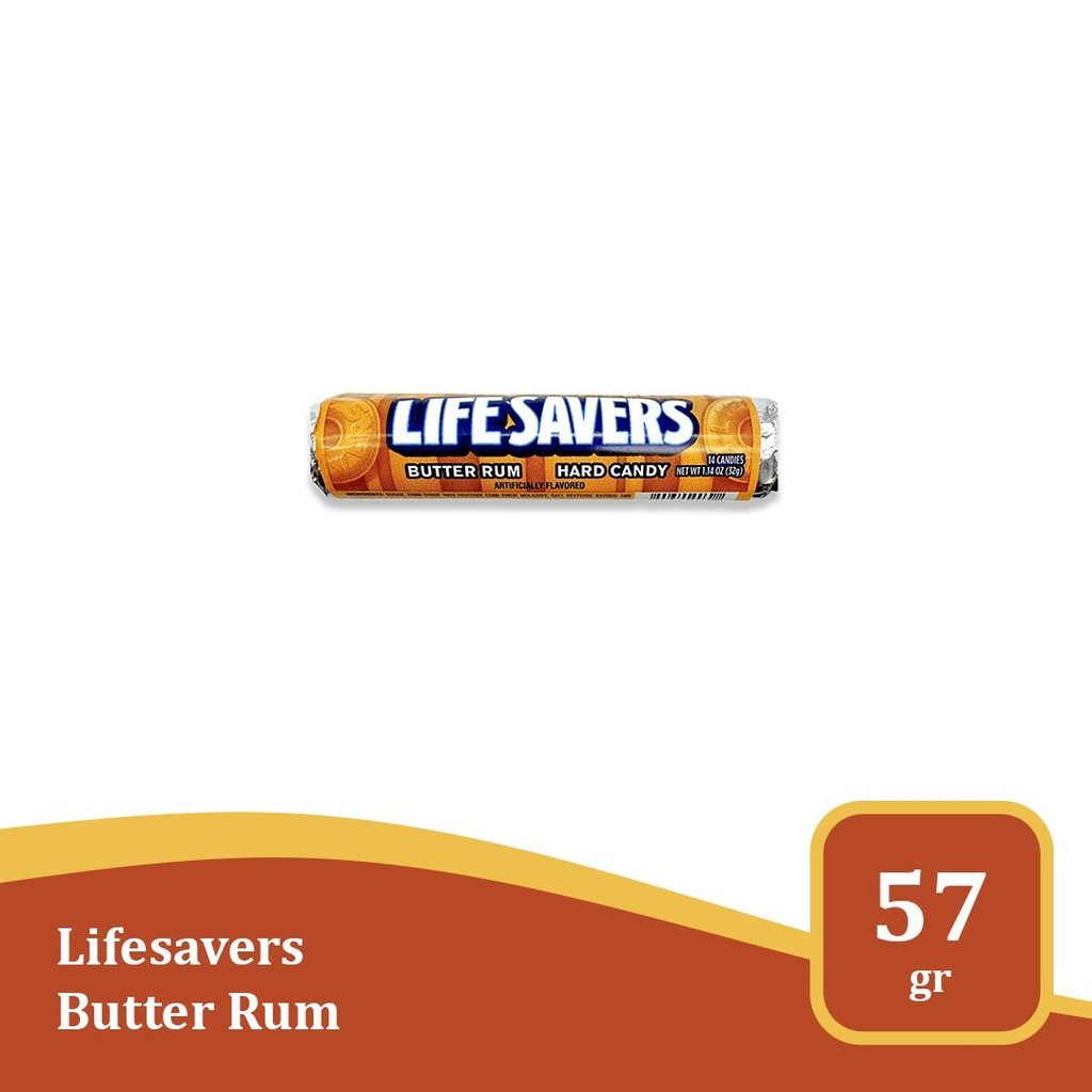 

Life Savers Butter Rum 1.14 Oz - permen import USA