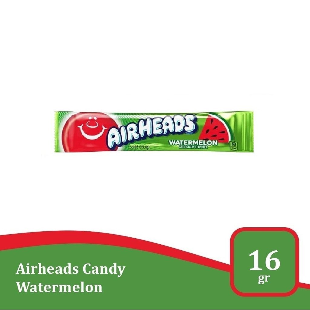 

AirHeads Watermelon 0.55-Oz - permen rasa buah import USA