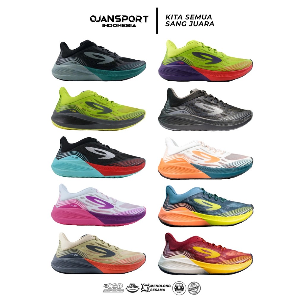 SEPATU RUNNING 910 NINETEEN HAZE VISION 1.0