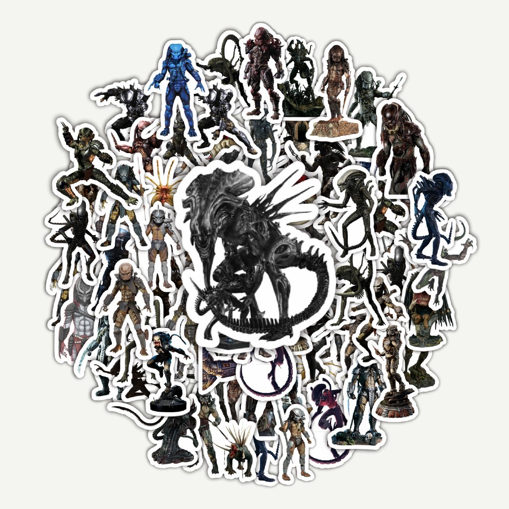 

Sticker Pack Stiker Movie Series Alien vs Predator Karakter Mix 1 | Sticker TUMBLR | Stiker LAPTOP KOPER HELM