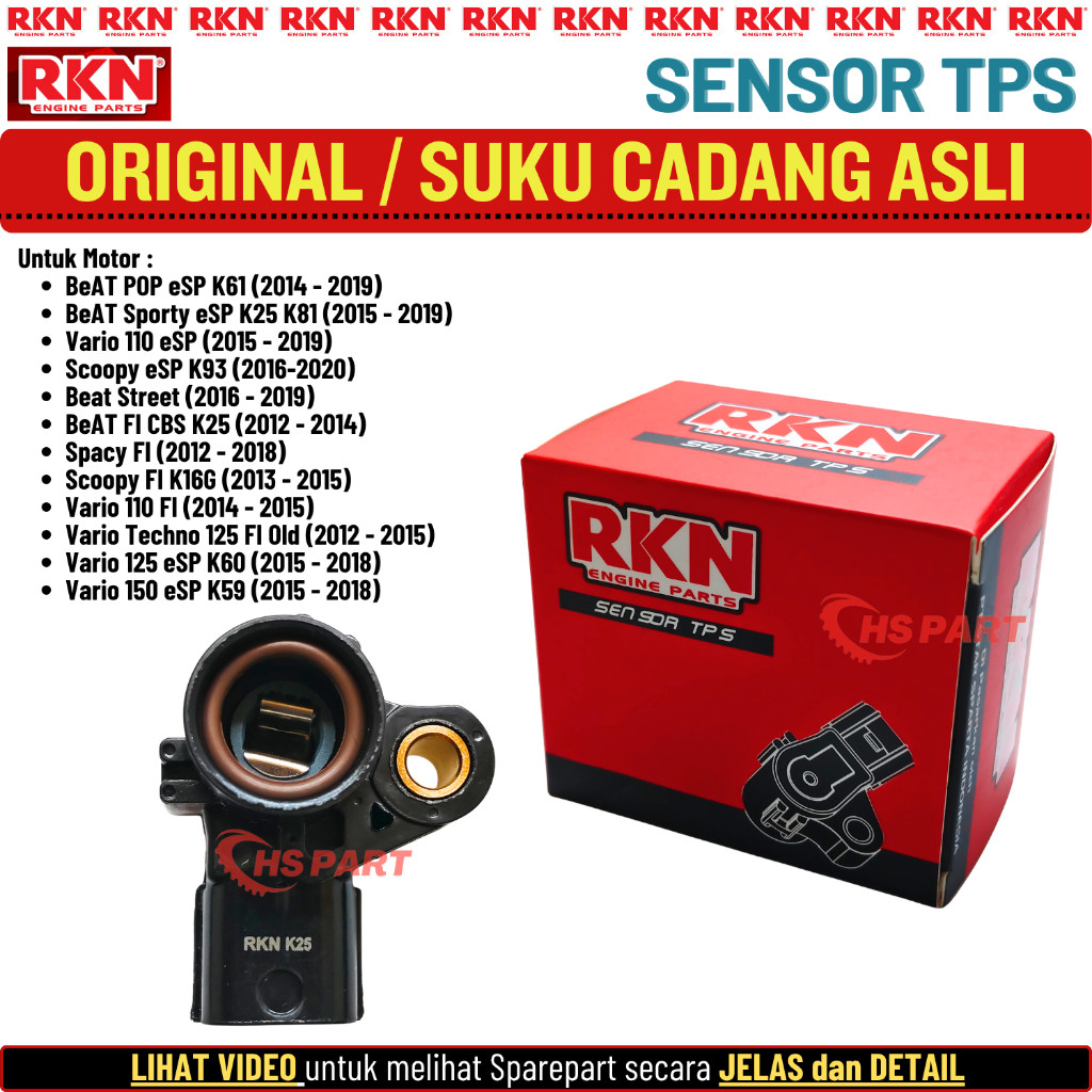 Sensor TPS Beat Fi POP Street Stater Kasar Halus Scoopy Spacy Vario 110 125 150 Original RKN