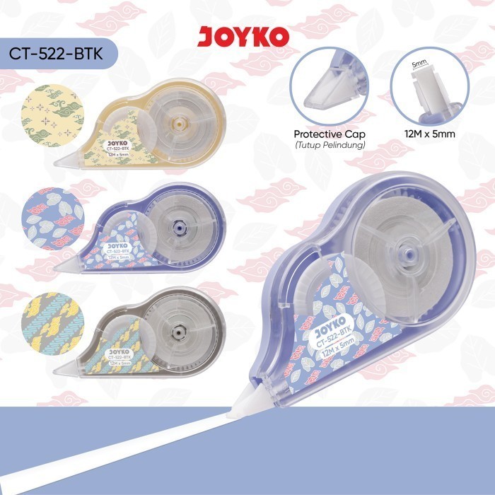 

BPP Pita Koreksi CT-522 Batik Correction Tape Joyko