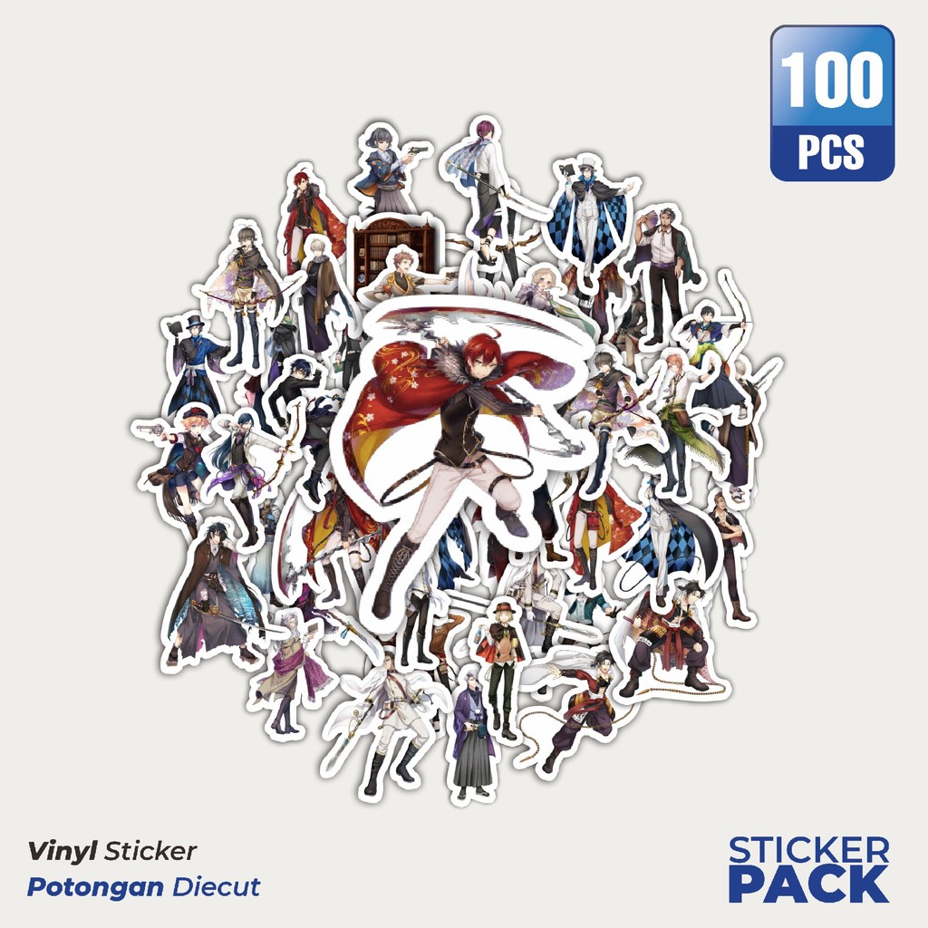 

Super Hemat! 100 PCS Stiker Game Series Bungo To Alchemist Character Mix 1 Waterproof Aesthetic- Untuk Laptop, Motor, dan Helm - Paper Stationery Pack