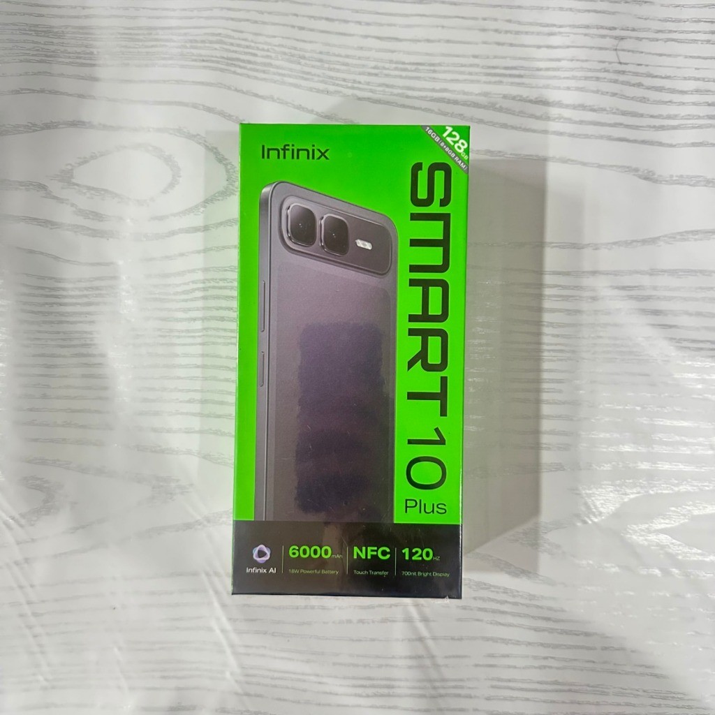 Infinix Smart 10 Plus NFC 8/128GB 6000Mah 120Hz 6.67" Original Garansi Resmi Infinix 1 Tahun