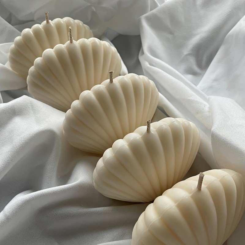 

1pc 3D Shell Silicone Scented Candle Mold for DIY Aromatherapy Wax and Clay Crafts