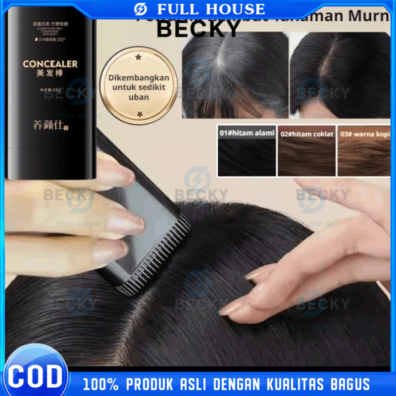 COD ORI Full House  Penutup Uban Permanen/Alat Semir Rambut /Cat Rambut /Penghitam Rambut Uban Perma