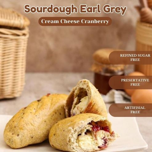 

Sera Kitchen Sourdough Earl Grey Cream Cheese Cranberry | Sourdough | Roti | Roti Sourdough