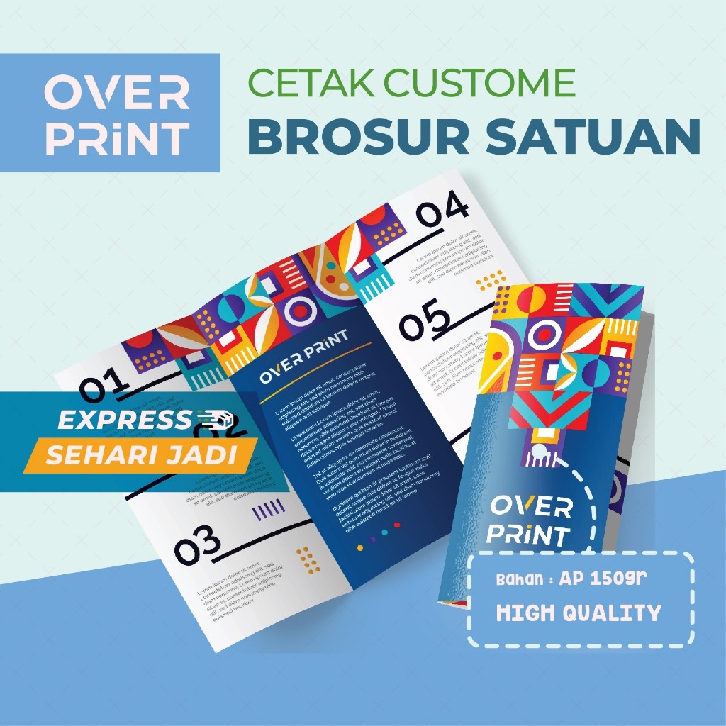 

SAMEDAY Cetak Brosur / flyer / Trifold SATUAN | Uk. A4, A5, A6 | MURAH | INSTANT | Artpaper 150gr